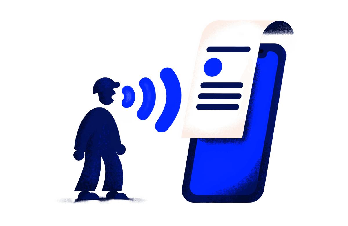 Speak the job and a professional invoice is built for you